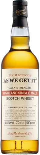 "As we get it" Highland Cask Strength 60,6% 0,7 l