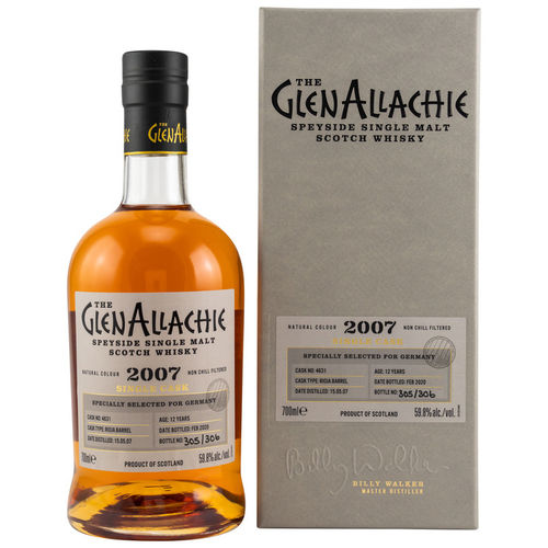 GlenAllachie Single Cask #4631 2007/2020 Rioja Barrel Cask  59,8% 0,7l