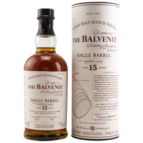 Balvenie 15y Single Barrel Sherry Cask #13940 47,8% 0,7l