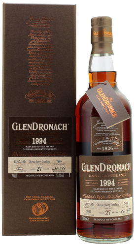 Glendronach 1994/2021 27y Oloroso Sherry Puncheon #7469 53,0% 0,7l